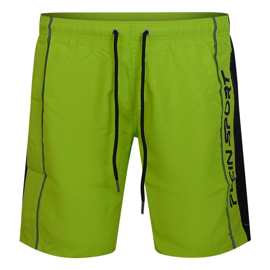 Vertikale Logo Badehose in Hellgrün