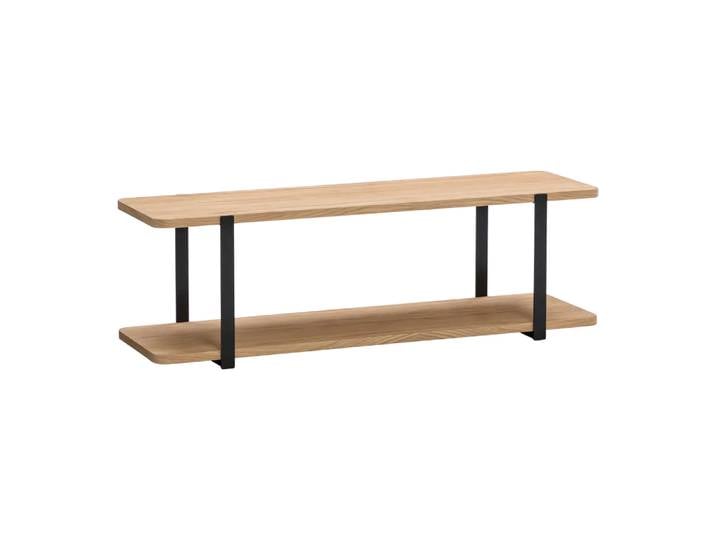 Beistelltisch Alys, Edy&liv, eichefarbig, Massivholz/MDF