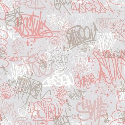 "Veer Decor Graffiti Wallpaper - Roll 20.86""x33ft"