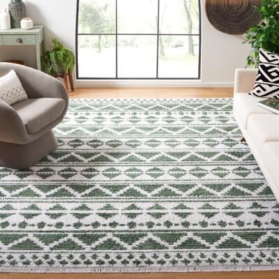 SAFAVIEH Augustine Ainikki Rustic Moroccan Fringe Rug