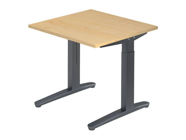 XTRA XB 8 GG Schreibtisch 80 x 80 höhenverstellbar Ahorn