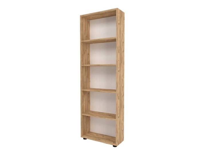 Bibliothèque - Design - 5 Niveaux - Effet Chêne - 172 x 55 x 20 cm - Meuble de Salon