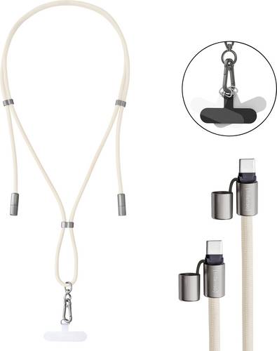 Intenso USB-C Kabel USB 2.0 USB-C Stecker, USB-C Stecker 1.65 m Beige Handykette 7991001 Datenkabel, Ladekabel