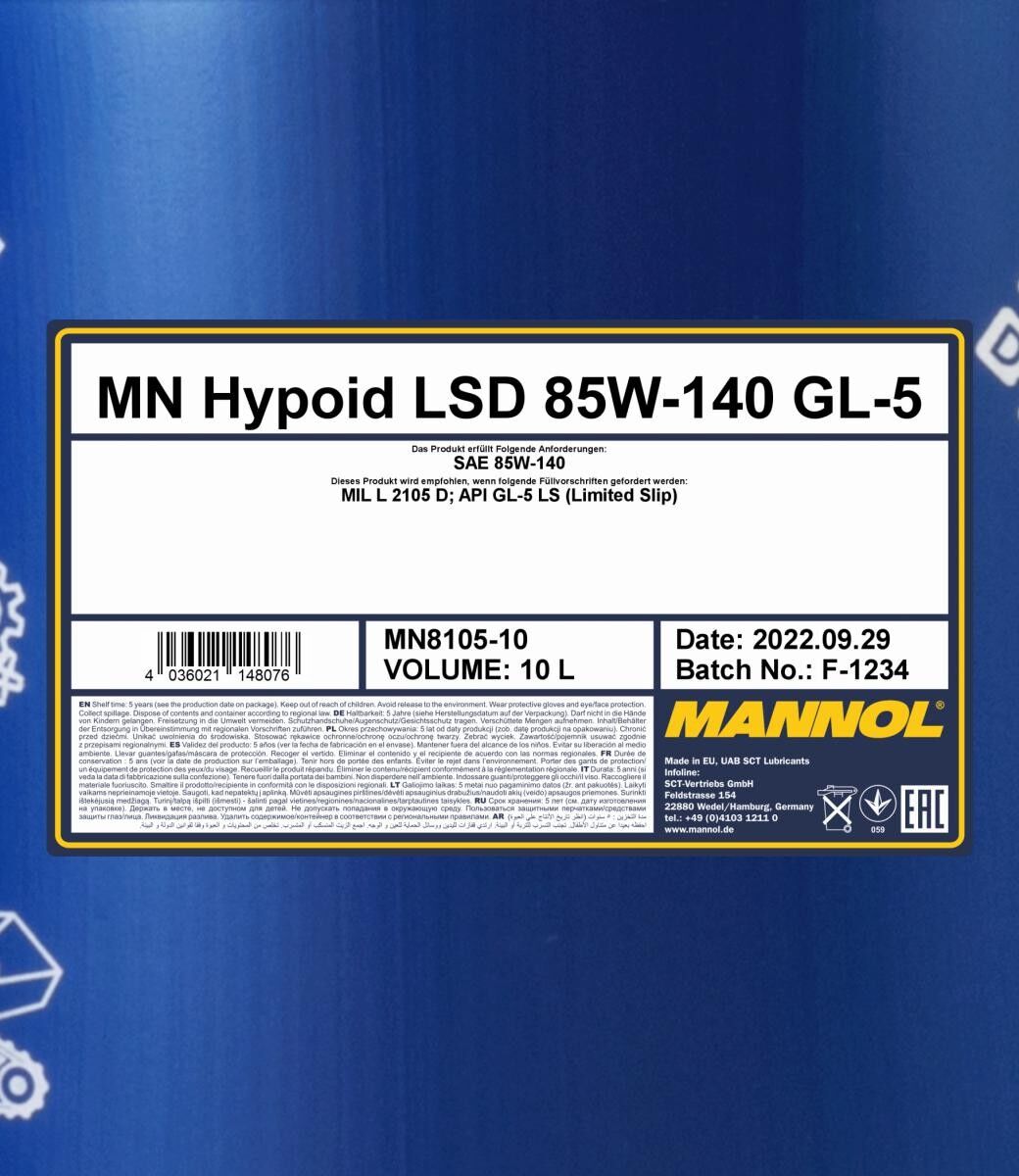 MANNOL MN8105-10 Transmission fluid