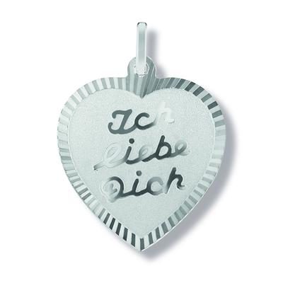 Herzkette ONE ELEMENT "Halskette - Herzkette mit Herz Anhänger aus 925 Silber", silber, Halsketten, Damen, Silber 925 (Sterlingsilber), Herzkette, Herz mit Bedeutung – eine feine Geschenkidee für viele Anlässe
