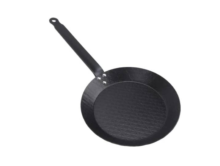 Bratpfanne Aus Karbonstahl Mit Antihaftbeschichtung, Rauchfrei, Bequemer Das Ergonomische Design Sorgt For Ein Angenehmes Haltegefühl Beim Kochen(28cm)