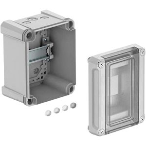OBO Sicherungskasten SDB 03L PS 2008820, IP66 für außen, 3 Module, 1-reihig, mit transparenter Tür, für Aufputz
