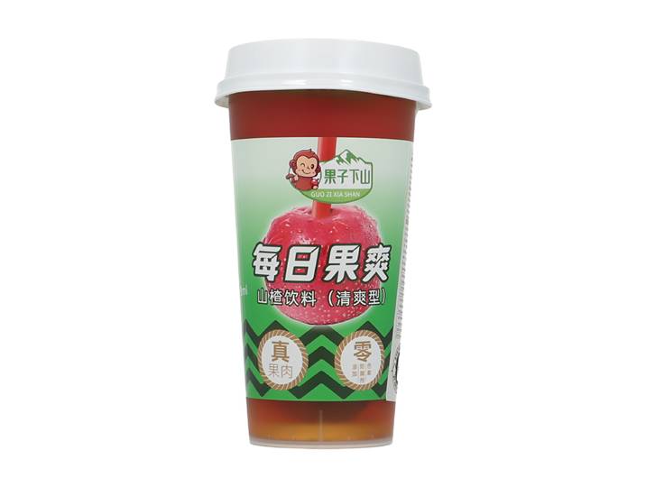 Guozixiashan 【Rafraîchissement】【Hydratation】 boisson rafraîchissante quotidienne à l'aubépine en canette 380 ml