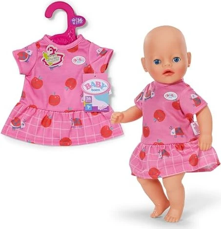 BABY born Dunkelrosa Kleidchen, 36 cm