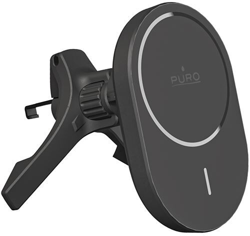 Puro Suporte Magnético para Grelha de Ventilação Carro + Cabo USB-C  Power Mag Holder - Preto