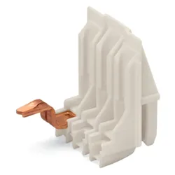 Wago 711-101 Anschlussadapter, 3-polig, Schneidklemmanschluss für Spulendraht, natur 711101  - 100 Stück