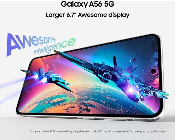 SAMSUNG Galaxy A56 5G 256GB 8GB RAM - Awesome Pink