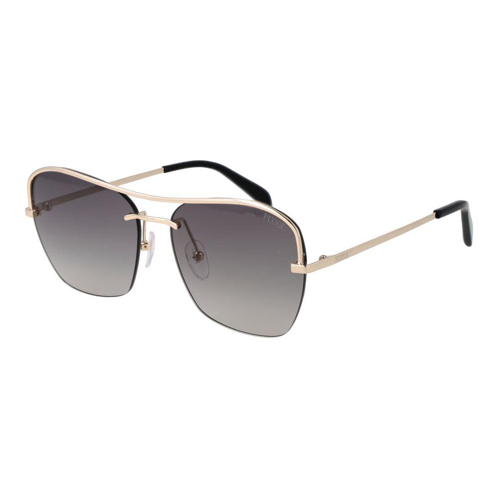 Emilio Pucci Gouden Metalen Zonnebril