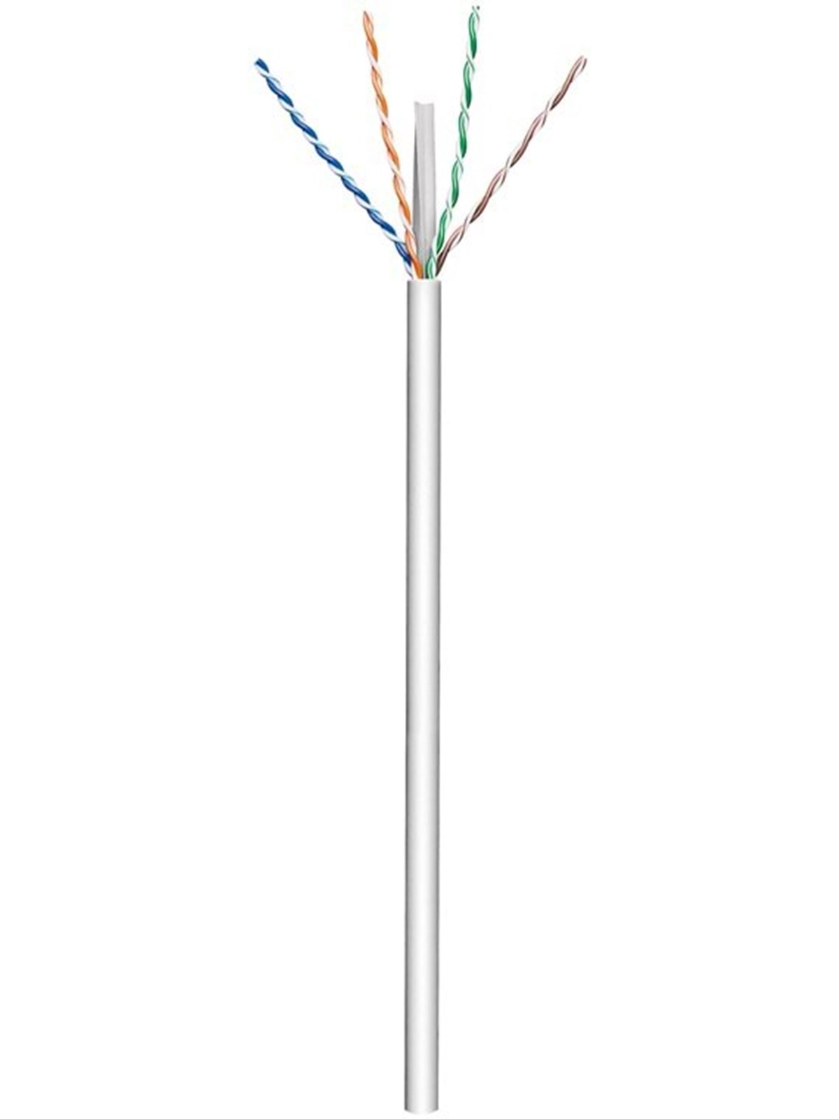 Pro CAT 6 network cable U/UTP grey 100 m - CU AWG - Grau - 100m