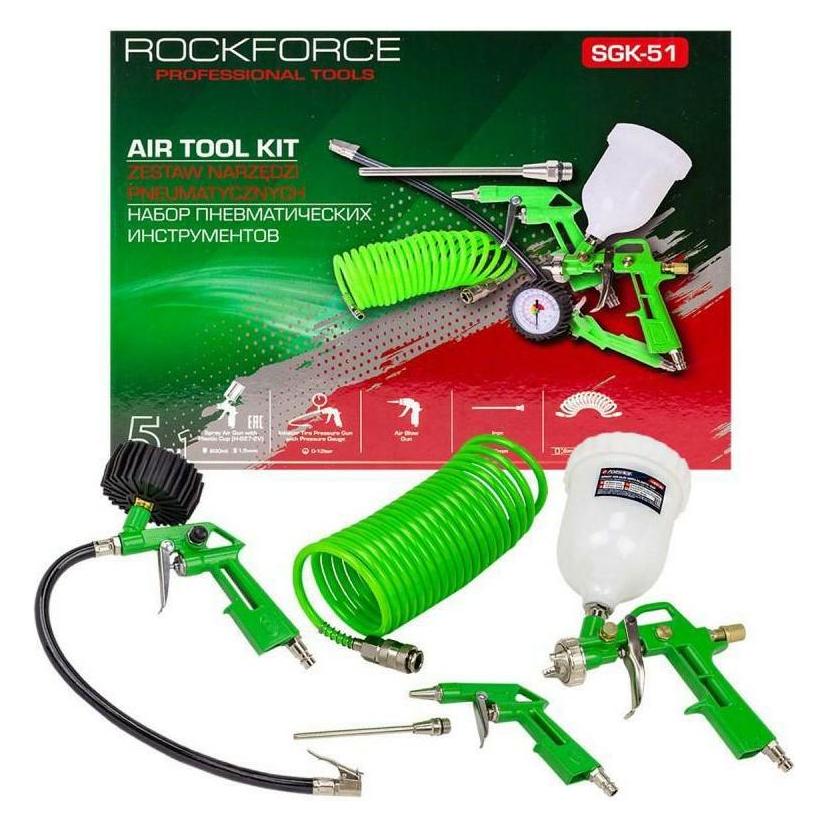 Rockforce Druckluftwerkzeugsatz 5-teilig. (52982603)