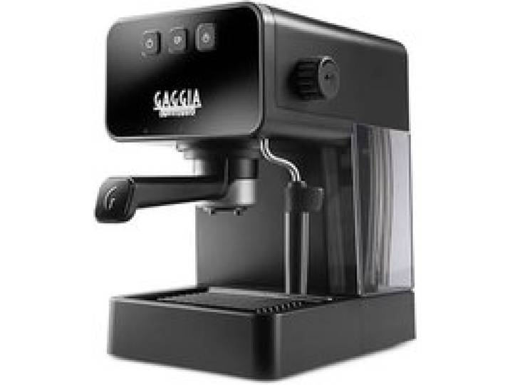 Machine à café manuelle style espresso et machine à cappuccino Gaggia - Noir - Mousseur à lait - Café moulu