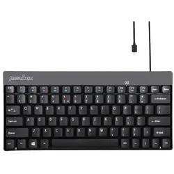 Perixx PERIBOARD-422 kabelgebundene Mini Tastatur - QWERTZ DE - schwarz