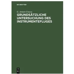 Crocco:Grundsätzliche Untersuchung des, Fachbücher von G Arturo Crocco, G. Arturo Crocco
