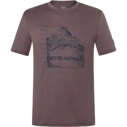 Super Natural, Herren, Funktionsshirt, 7 Peaks (XL), Rot