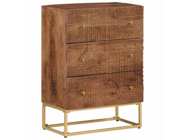 vidaXL Kommode 55x30x76 cm Massivholz Mango und Eisen