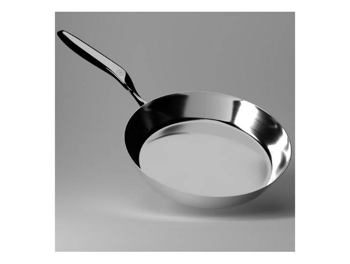 NAKOA Bratpfanne NAKOA Edelstahlpfanne Unbeschichtet 28 cm für Induktion, Edelstahl