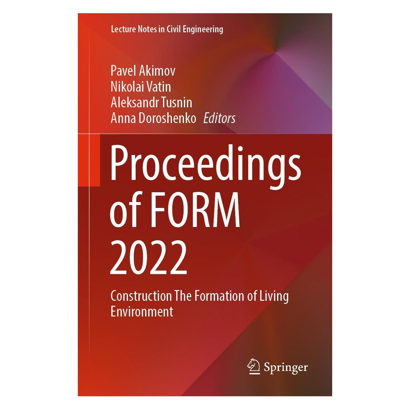 Springer Proceedings of FORM 2022 (Englisch, Hardcover, Aleksandr Tusnin, Anna Doroshenko, Nikolai Vatin, Pavel Akimov) (9783031108525)