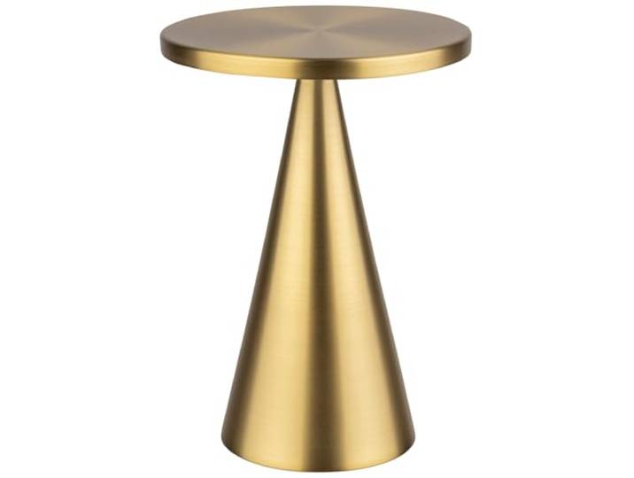 APS 17112 Cone Lampe de Table sans Fil avec Station de Charge\, câble de Charge USB et télécommande\, Hauteur 18 cm\, doré