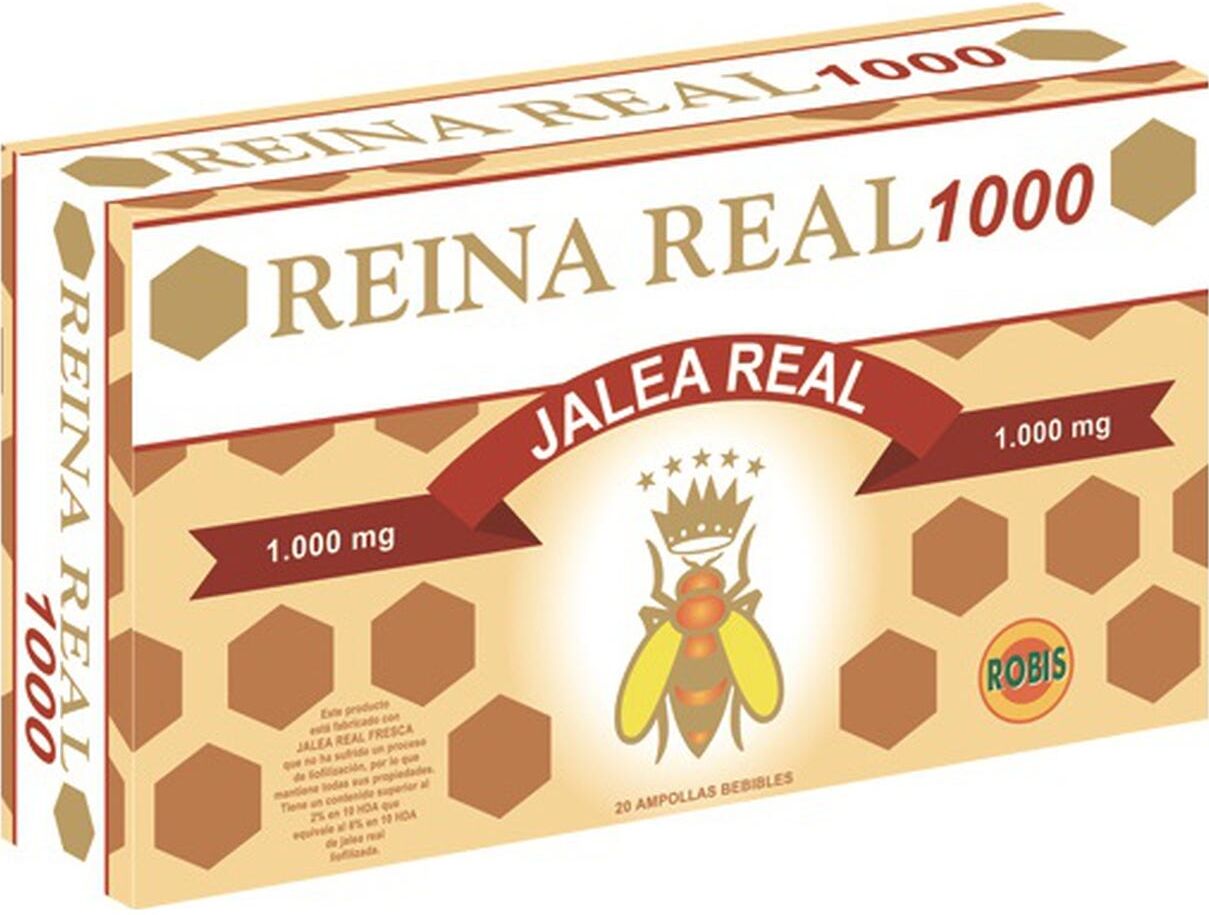 ROBIS Jalea Reina Real 1000 20 Ampollas de Cristal
