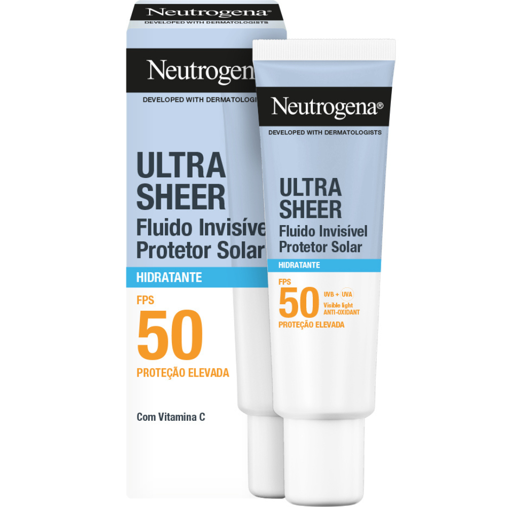 Neutrogena Ultra Sheer Invisible Moisturizing Fluid Sunscreen 50mL SPF50