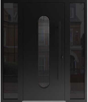 VDOMDOORS Ronex 0521 Black Steel Exterior Door