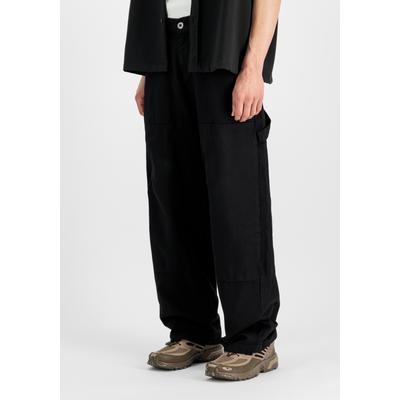 Cargohose ALPHA INDUSTRIES "Carpenter Pant", Herren, Gr. 38, Normalgrößen, schwarz, Obermaterial: 100% Baumwolle, Hosen Cargohose