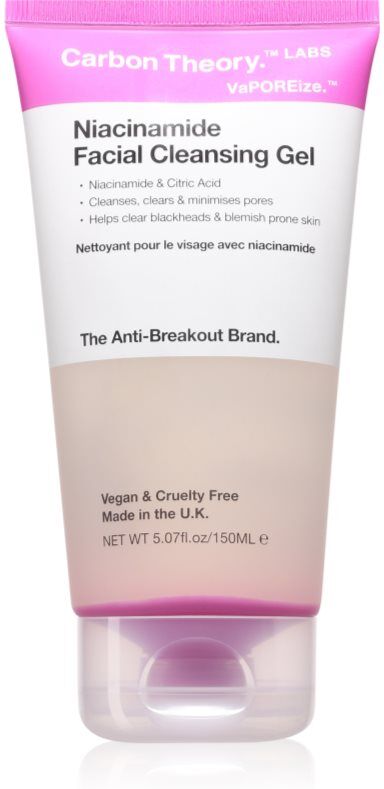 Rio Carbon Theory Vaporeize Niacinamide Cleansing Gel deep cleansing gel with niacinamide 150 ml