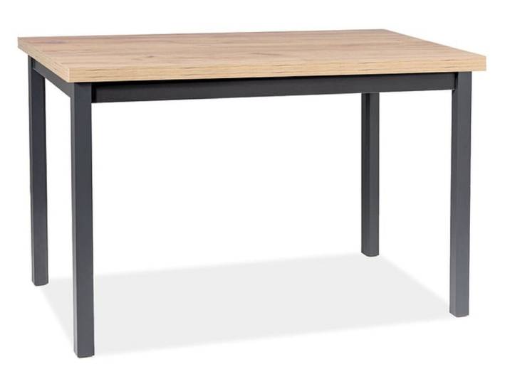 Table à manger noir et chêne clair 120cm