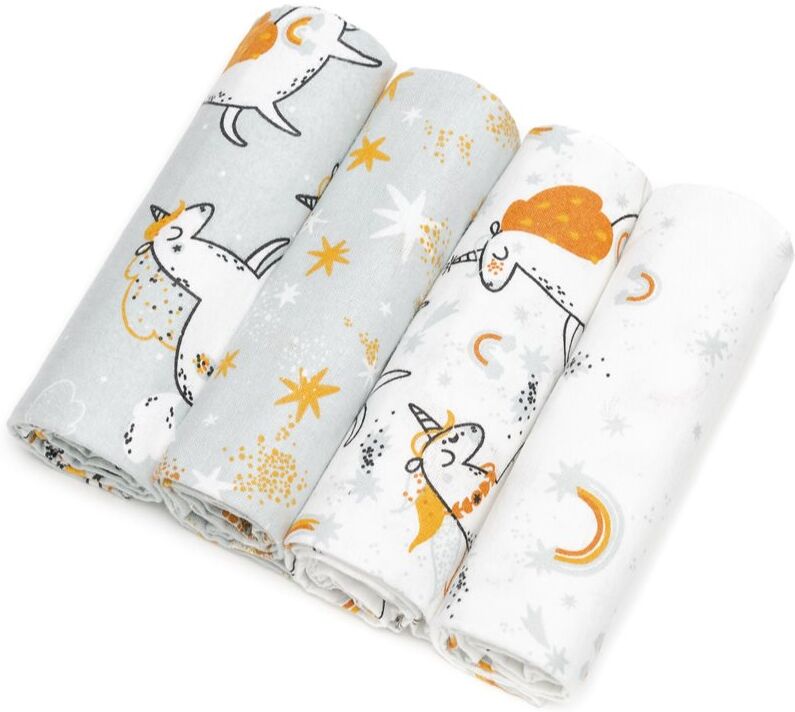 T-TOMI Cloth Diapers Unicorns couches lavables 76x76 cm 4 pcs
