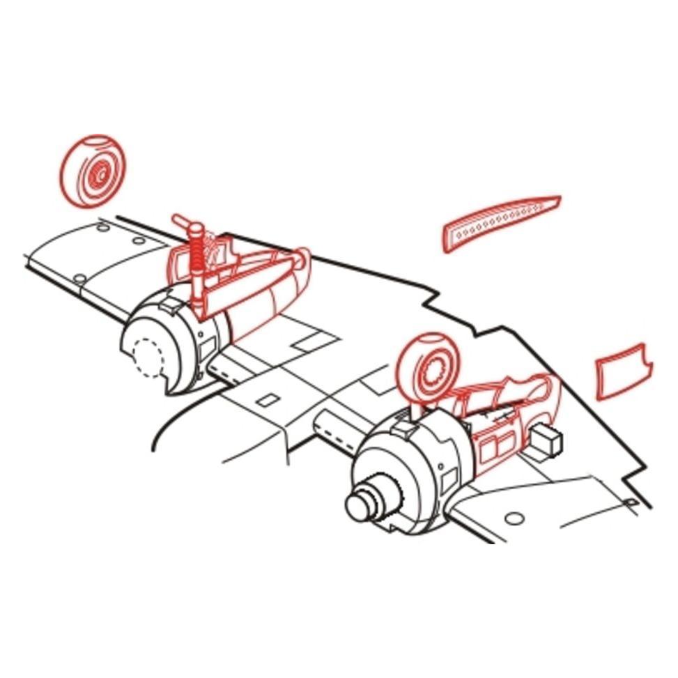 CMK Henschel Hs 129B Fahrwerkset (129-4094)