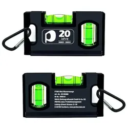 PROTEC Wasserwaage PTWK Mini inkl. Karabiner+Tasche