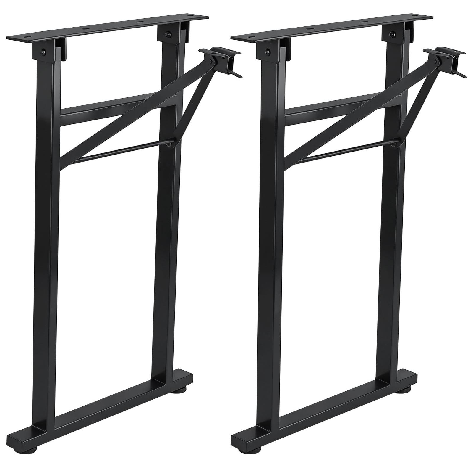 Set van 2 vouwbare stalen tafelpoten voor DIY meubels