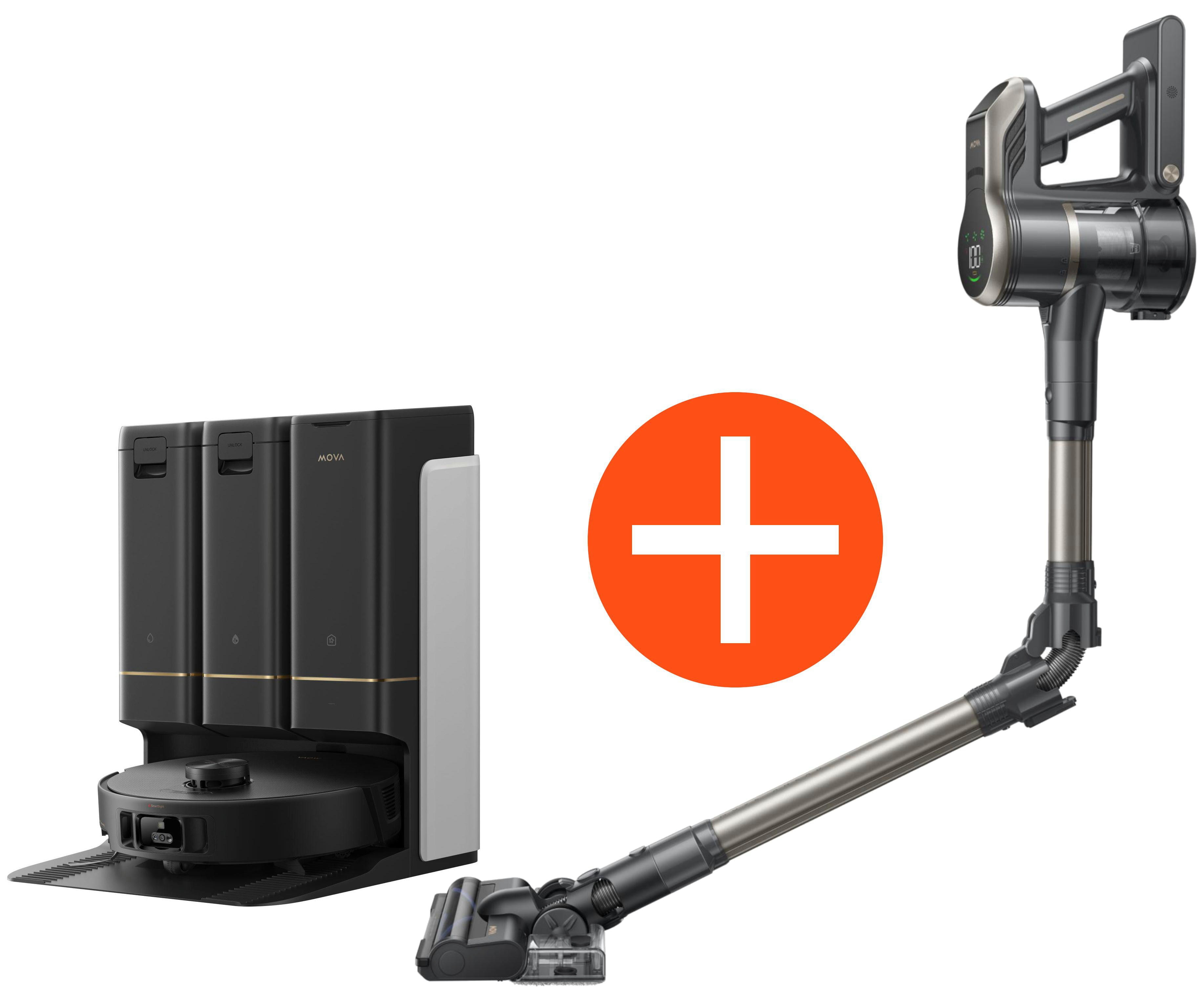 Mova Z50 Ultra Saugroboter mit Wischfunktion Bundle mit MOVA S2 Detect HO23-005 + HA33-003