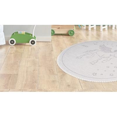Kinderteppich ARTE ESPINA "Bambini 200", grau, H:5mm Ø:160cm, Polyester, Teppiche, Kinderteppich, Fantasievoll bedruckter Kinderteppich, angenehme Haptik