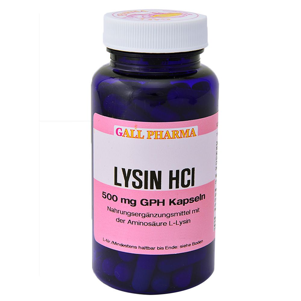 Lysin HCL 500 mg GPH Kapseln 250 St