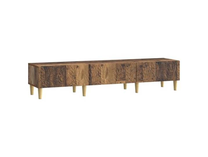 PUGYNBK TV-Schrank, 147 x 34,5 x 30 cm, Altholz Multimedia-Regal, funktionelle Schubladen, langlebig, leicht zu reinigen, für das Wohnzimmer