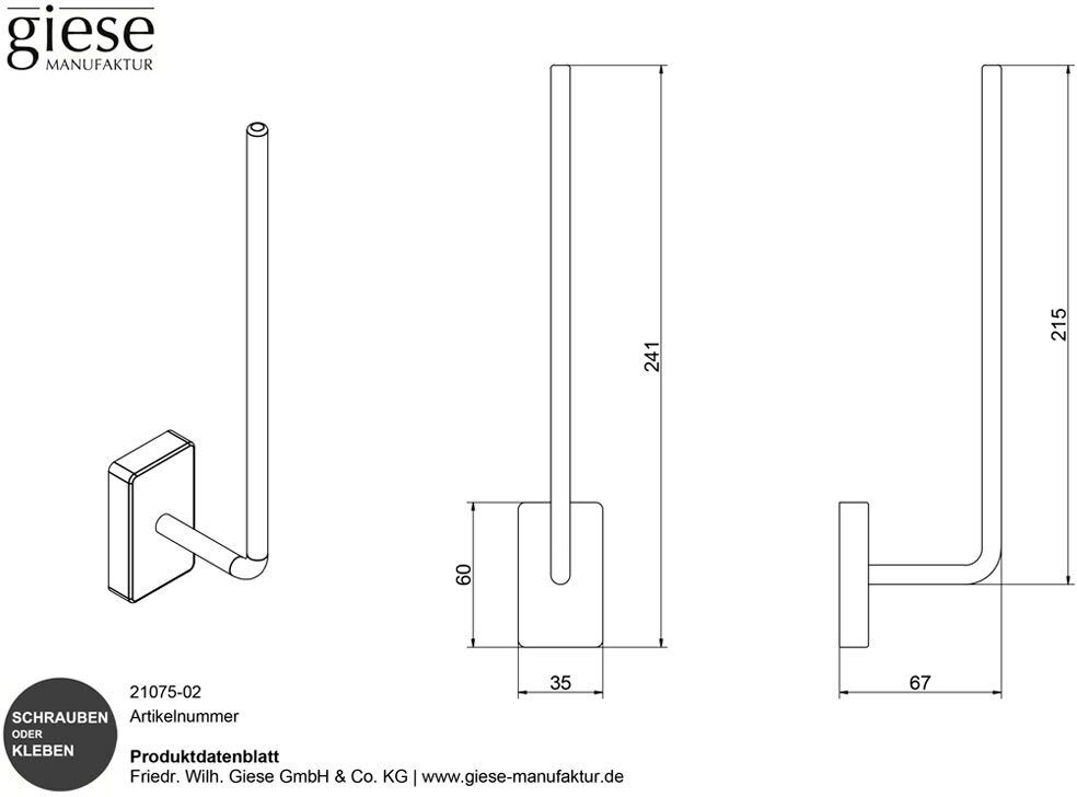 Giese Gifix 21. Ersatzpapierhalter
