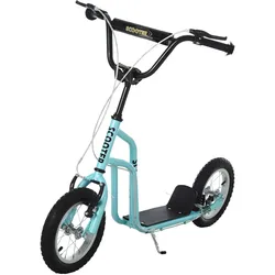 HOMCOM Kinderroller mit Luftreifen 12 Zoll Blau