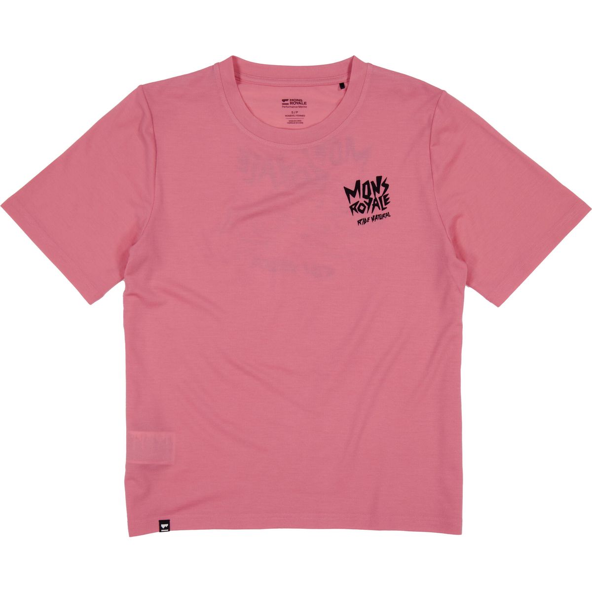 Mons Royale Womens Icon Merino Tee-shirt flamingo (390) S 100447-1375-390-S