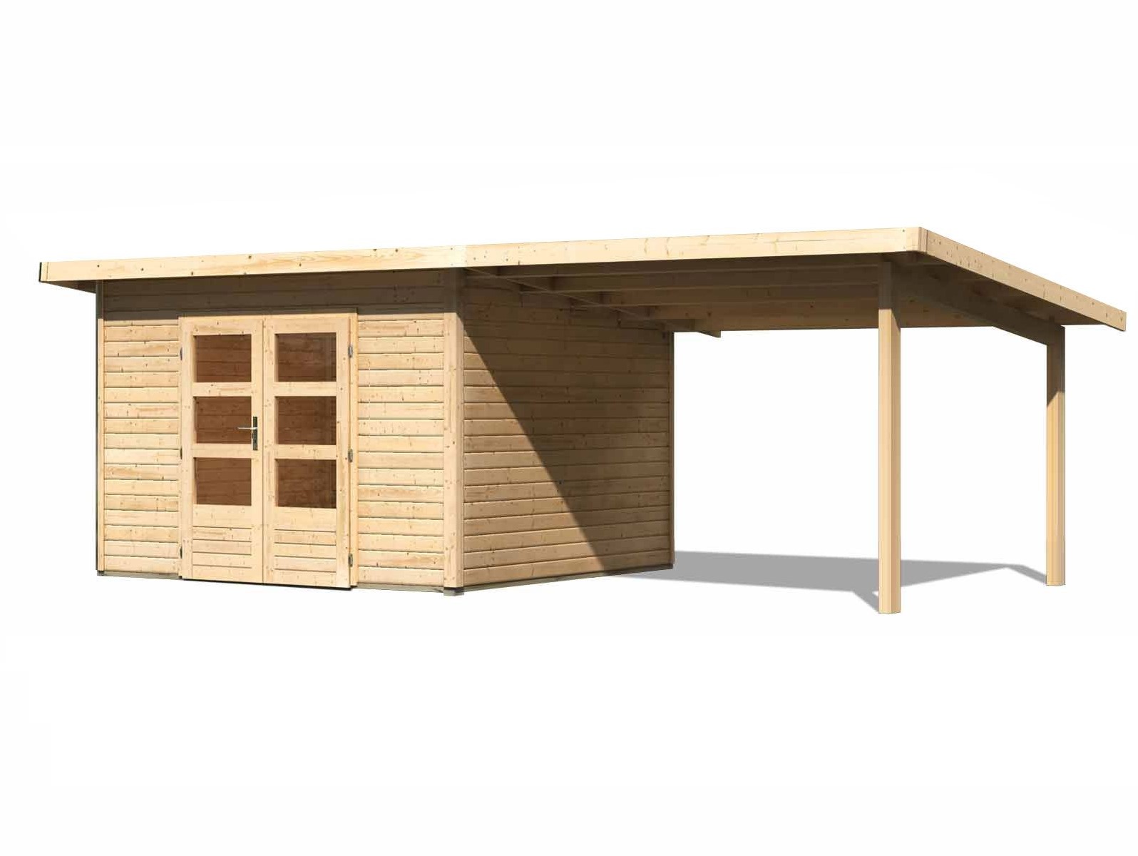 KARIBUHOLZT SH Northeim 3 natur309x309x229 mit AD AD Breite 3,3 m 08438000