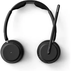 EPOS Impact 1061T (Kabelgebunden, Kabellos, USB-C, Google Meet, Microsoft Teams, Zoom), Office Headset, Schwarz