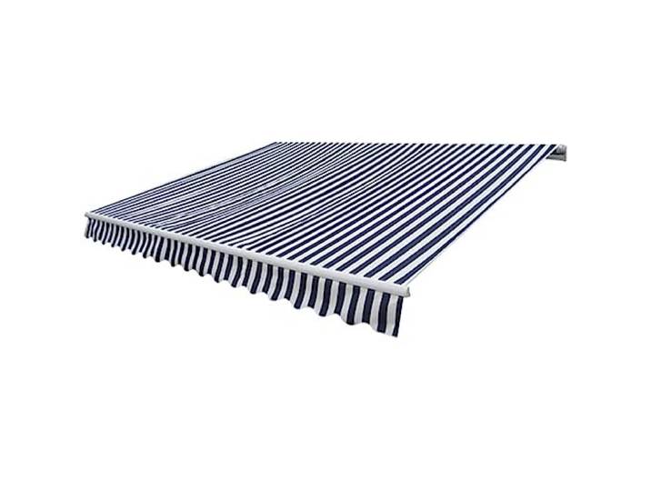 vidaXL Luifel handmatig uittrekbaar 300 cm blauw/wit