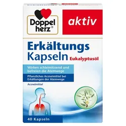 DOPPELHERZ Erkältungskapseln Eukalyptusöl 40 St