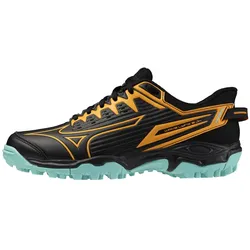 Mizuno Wave Lynx 2 Feldhockeyschuhe Kinder 12 - black/tangelo/ice green 33