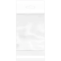 MONOUSO - Flachbeutel BOPP Falte Klebstoff mit Euro-Loch 8,5x14cm G160 (100 Stück)